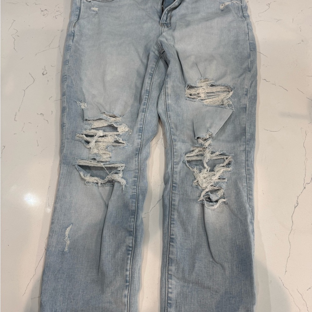 Distressed Light Blue Women's Jeans